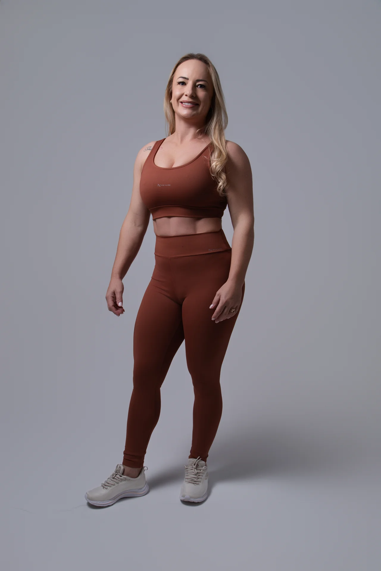 Conjunto Sculpt Legging NEVUÉR · Marrom Terracota · 1