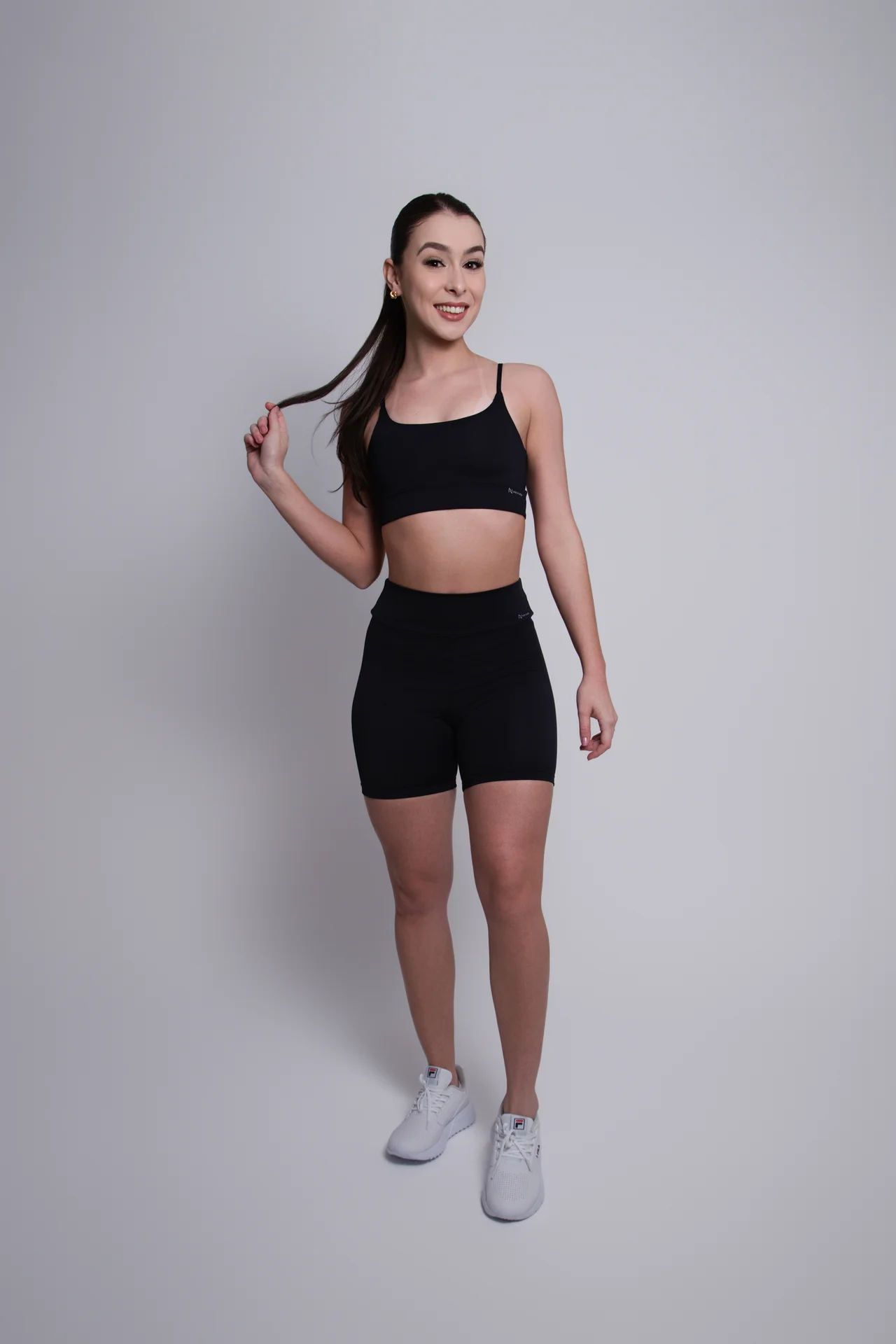 Conjunto Sculpt Shorts NEVUÉR · Preto · 1